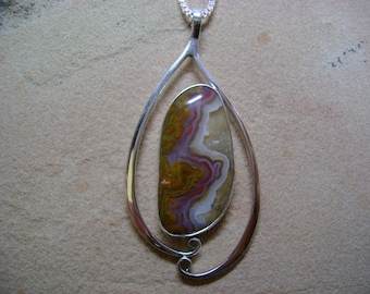 Rare Mystery Mountain Agate Pendant