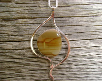 Sunset Owyhee Picture Jasper Pendant