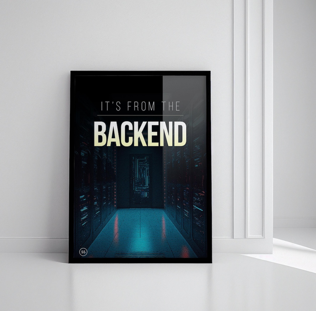 Backend Wallframe Design | Tech Wallframe | Developer Wallframe | - Etsy