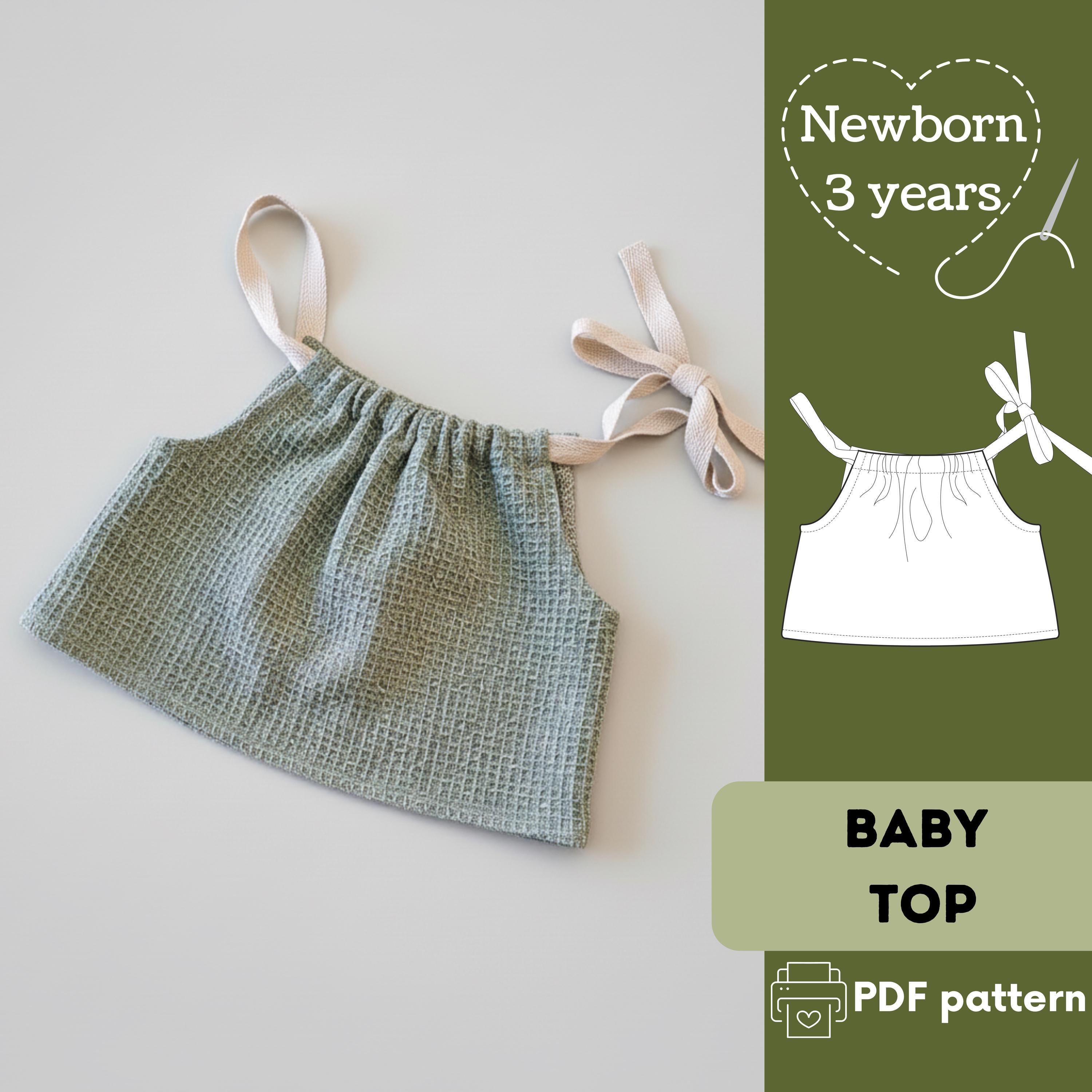 Baby Top Sewing Pattern: Easy to Sew Pattern. Newborn to 3 Years (PDF ...