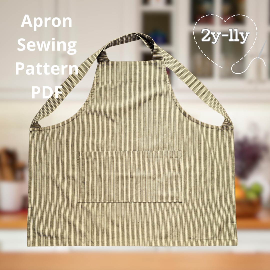 puffin kid's apron pdf sewing pattern (4 sizes) - etsy... Kids Apron Sewing Pattern: Cross Back Design (PDF Pattern in English ...
