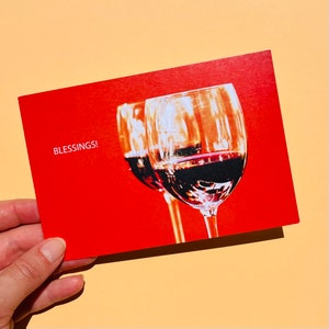 Carte postale de vin