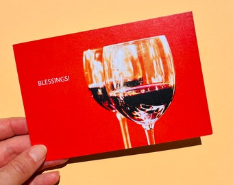 Carte postale de vin