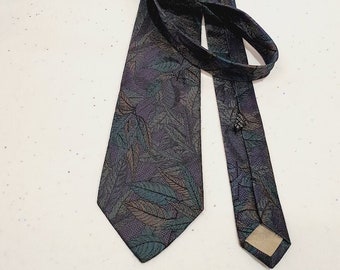 Vintage Pancaldi tie 100% silk Made in Italy Blue Paisley