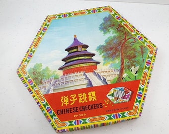 1960s GAME Chinese Checkers Game China made Ephemera Shabby