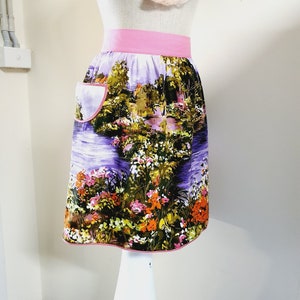 Vintage Retro Apron Brand New Floral WOW 1950s spotless
