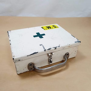 Vintage First Aid Box Red Cross Plastic Box Medical Soviet Box
