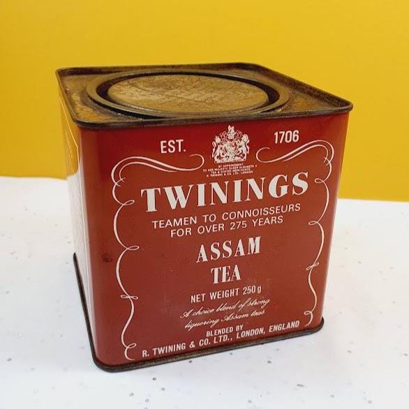 Vintage Twining's Tea Tin Storage Cannister – England 1950s-1970s