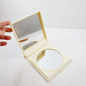 Charming 1970&#39;s Vintage Make up Mirror as found compact mirror folds flat