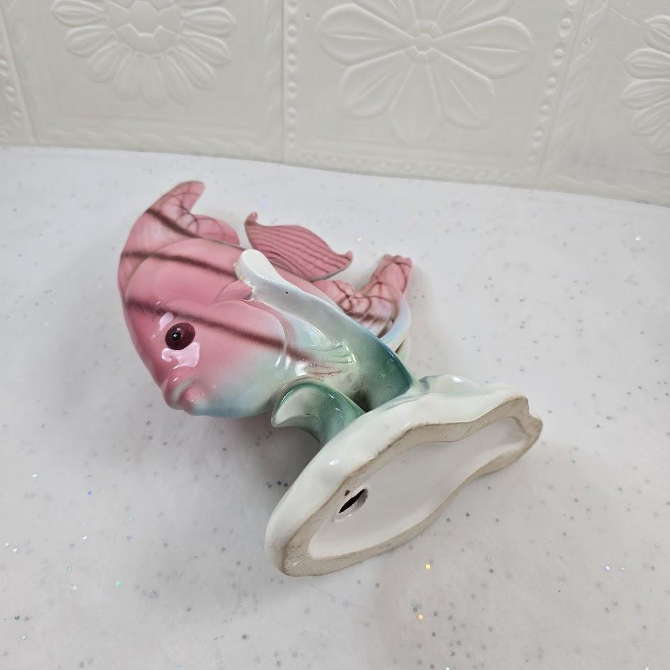 Vintage Japan Made Glossy Ceramic Tropical Fish 1950s 1960's