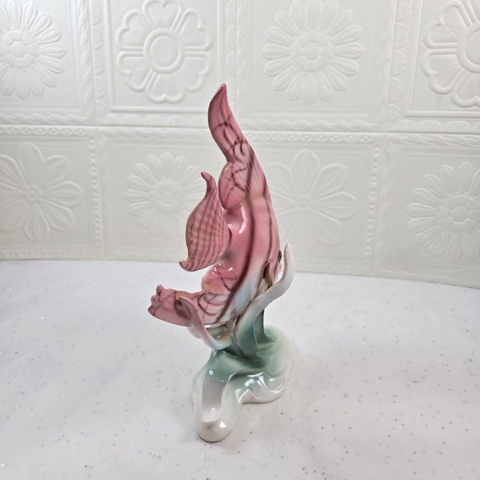 Vintage Japan Made Glossy Ceramic Tropical Fish 1950s 1960's