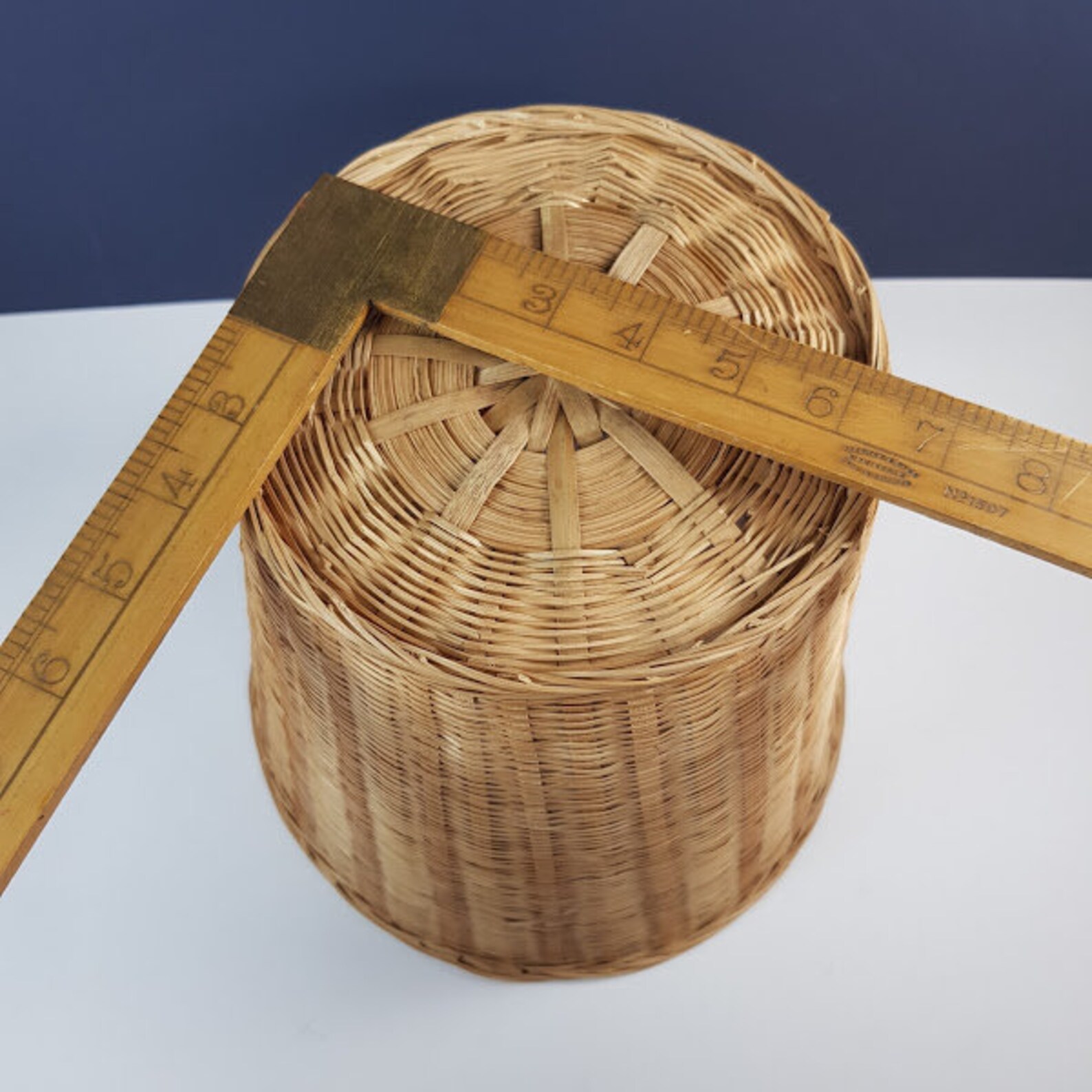 Retro Large Cane Pot Plant Holder Original 1970's Recycle Etsy