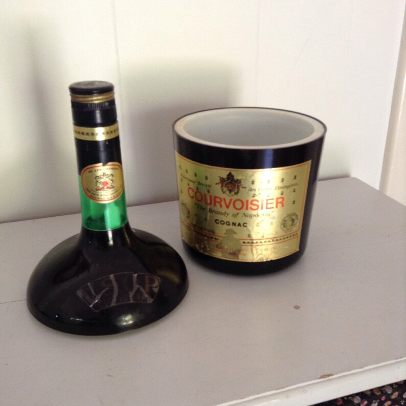 Vintage Ice Bucket 1950's Courvoisier VSOP Cognac Ice Etsy