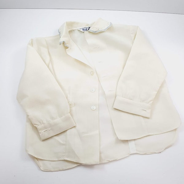 Beautiful Anstee Tailored Son Suits Top Boys Child's Doll Peter Pan Collar Shirt Vintage Wool formal