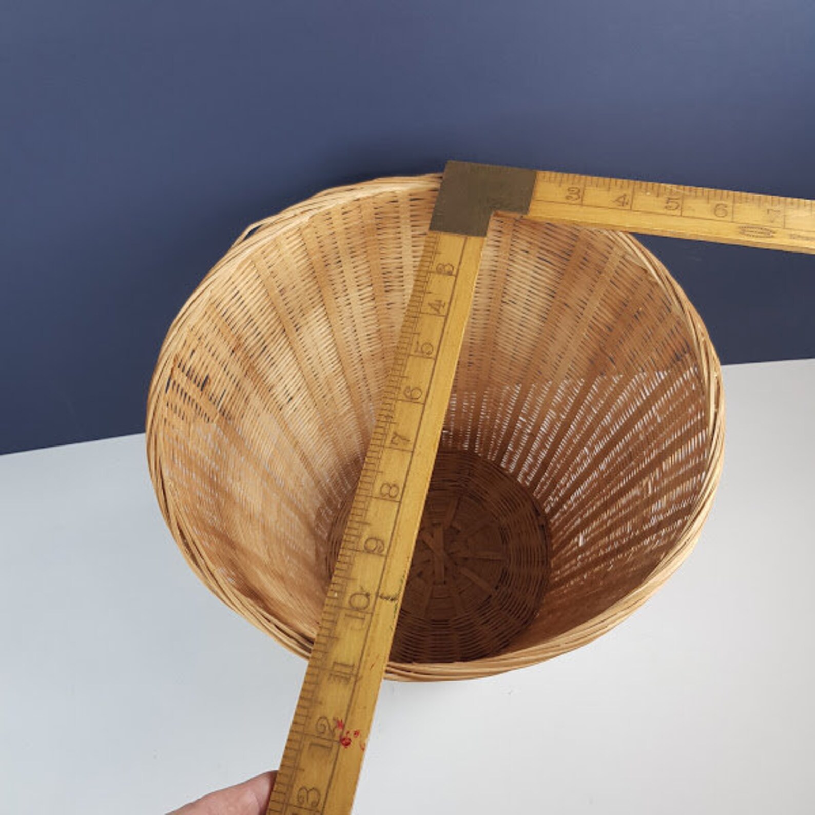 Retro Large Cane Pot Plant Holder Original 1970's Recycle Etsy