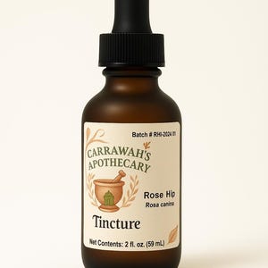 Rose Hip Tincture – Handmade Herbal Extract 2 oz