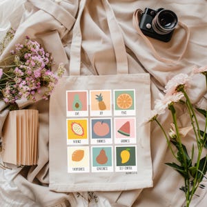Früchte des Geistes Einkaufstasche, Bibel Vers Einkaufstasche, christliche Einkaufstasche, christliches Geschenk für sie, Sonntagsschullehrer Geschenk, Geschenk für sie