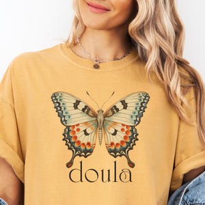 Butterfly Doula tshirt, gift for doula, birth worker tshirt, gift for birth worker, doula shirt, gift for her, doula thank you gift