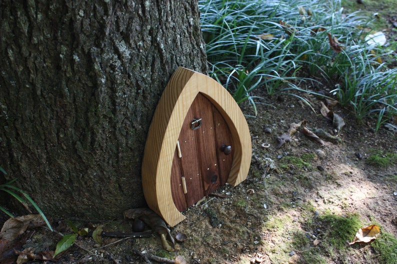 Gnome Door 10 with dark door knocker Etsy