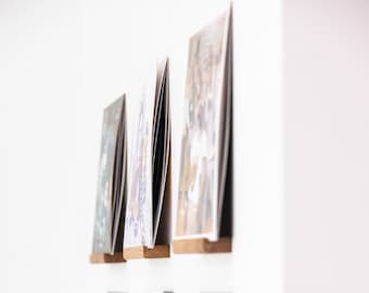Vinyl Record Solid Wood Display Shelf