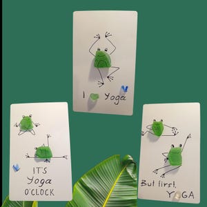 Yoga Greeting Card/Set of 3 Cards/FREE SHIPPING/Funny Poses Cards/Yoga Instructor/Yoga Teacher Gift/Gift for Yogis/Yoga Gifts