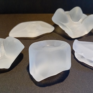 5 White Tumbled Sea Glasses XXXL 1.2-2.4 in/Aquarium Decor/Beach Glass Art/Smooth Recycled Glass /Crafts,Jewelry,Mosaic,Terrarium/Seaglass