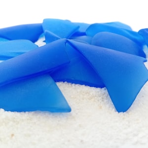 Cobalt Blue Tumbled Sea Glass XL 1.6-2.4 in/ Beach Glass/SmoothTumbled Glass Pebbles/Sea Glass Art,Crafts,Jewelry,Mosaic/Seaglass/Recycled