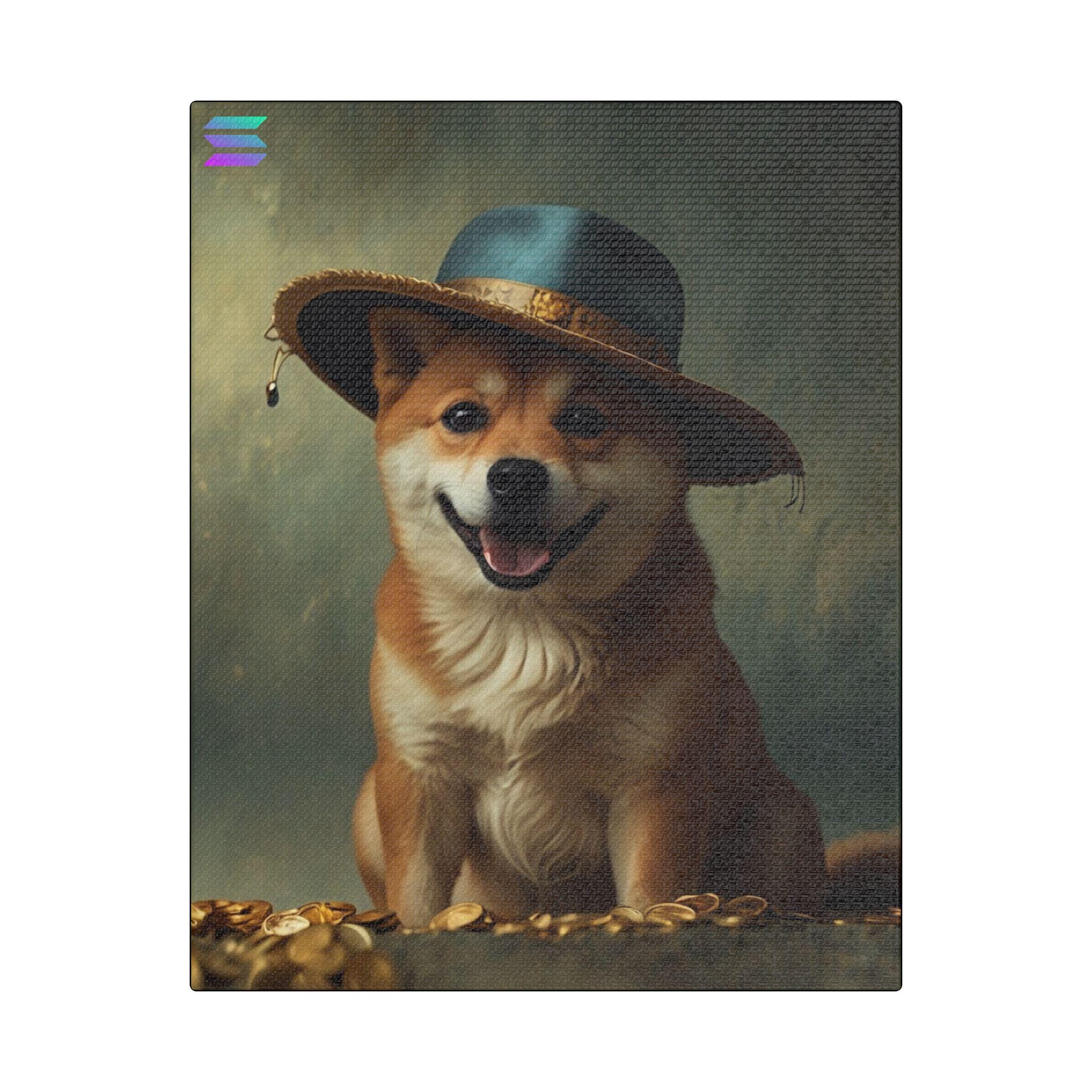 Dog With Hat Canvas Print, WIF Print, Crypto WIF, Meme Coin Wif, Solana Wif  Gift, Solana Gift, Solana Present, Wif Gift - Etsy