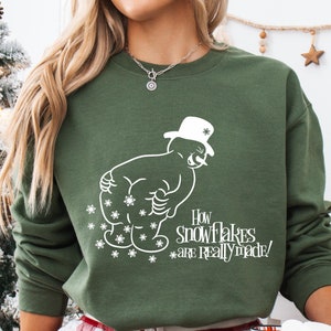 Sarcastic Snowflakes Christmas Sweatshirt: Funny Holiday Hoodie
