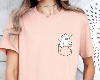 Penguin Pocket T-Shirt, Animal Lover Shirt