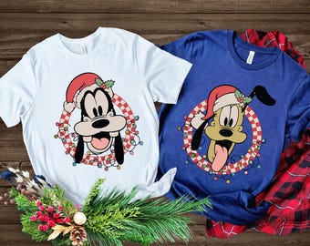 Camiseta navideña de Mickey y sus amigos, camiseta navideña de Disney,