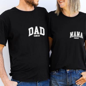 Camisa de bolsillo personalizada para mamá y papá: regalo para anunciar el embarazo