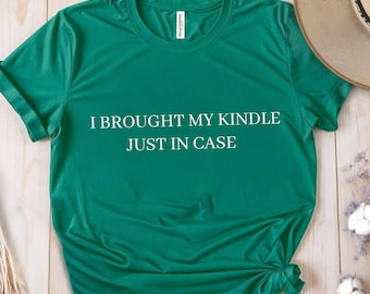 Ik heb mijn Kindle-shirt voor het geval dat, boeknerd-shirt meegenomen