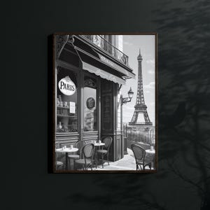 Printable Paris Photography Art, Paris Cafe Wall Art, Vintage Paris Clipart, High Quality JPGs, Digital Downloads.