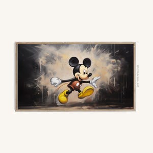 Mickey Mouse Samsung Frame TV Art, Digital Art, TV-039, Oil Painting, Abstract, Digital Download, Desktop Wallpaper, TV Wallpaper