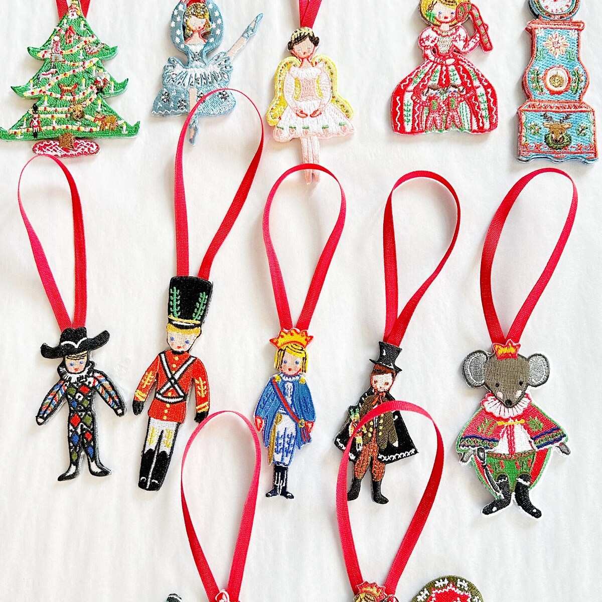 Nutcracker Ornaments, Embroidered Ornaments, Nutcracker Ballet Ornaments, Christmas Ornaments, Gift for Ballerina - Etsy