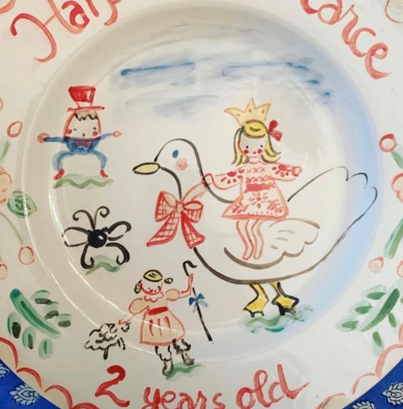 Birthday Plate ,Handpainted Plate ,Personalized image 4