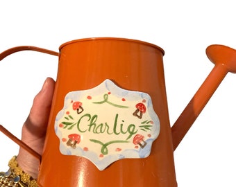 Child’s Watering Can, Personalized Watering can for Kids, Adorable Metal Watering Can for Children, Embellished WTerin Cans