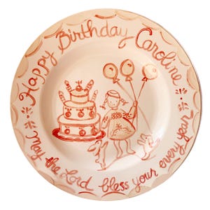 Caroline Birthday Plate