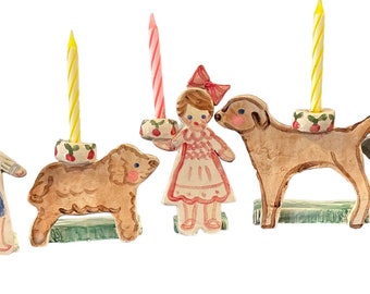 Birthday Cake Topper, Birthday Candle Holders, Children’s Cake Toppers