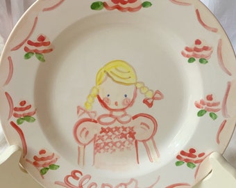 Small Children's Plate,Personalized Plate,Custom Children's Plate
