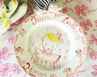 Small Children's Plate,Personalized Plate,Custom Children's Plate