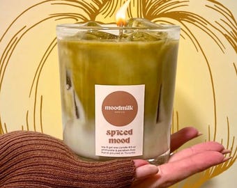 Iced Pumpkin Spice Latte Soy Wax Candle | Fall Decor Gift | Autumn Spice Scented