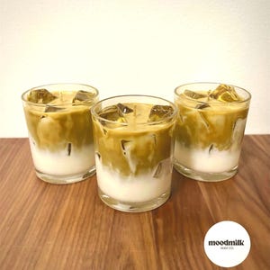 Candela profumata al caffè freddo, regalo per un amico / Candela al latte freddo, regalo per gli amanti del caffè / Regalo a tema caffè per gli amanti delle candele