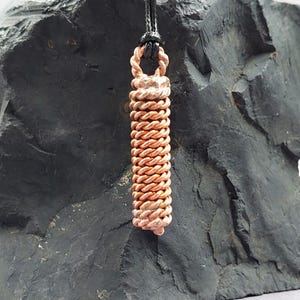 Pendant in the form of a quantum coil.EMF protection-Energy Healing.Sacred cubit