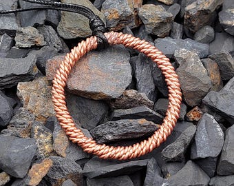 Handmade Tensor Ring–8-Strand Copper Weave–Energy Tool for Healing; 177MHz (1/4)