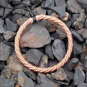 Handmade Tensor Ring–8-Strand Copper Weave–Energy Tool for Healing; 188MHz (1/4)