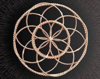333 MHz Copper Tensor Ring – Sound Qubit Energy Harmonizer, Sacred Geometry Healing Tool