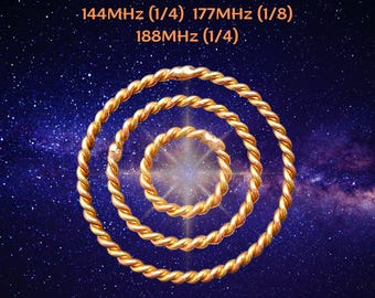 Tensor Rings Set: Copper Healing Jewelry (144/177/188 MHz)