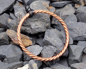 Handmade Tensor Ring–3-Strand Copper Weave–Energy Tool for Healing; 144MHz (1/4)